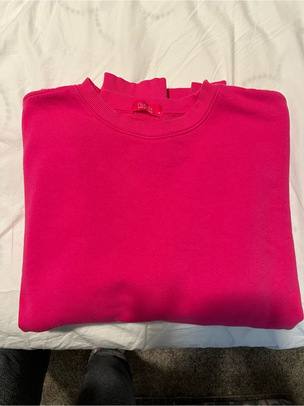 Nuuds Fuchsia vintage fleece Crewneck Sweatshirt